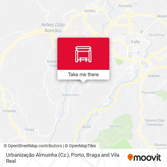 Urbanização Almuinha (Cz.) mapa