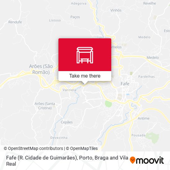 Fafe (R. Cidade de Guimarães) map