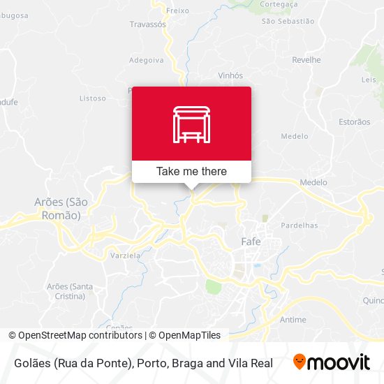 Golães (Rua da Ponte) mapa