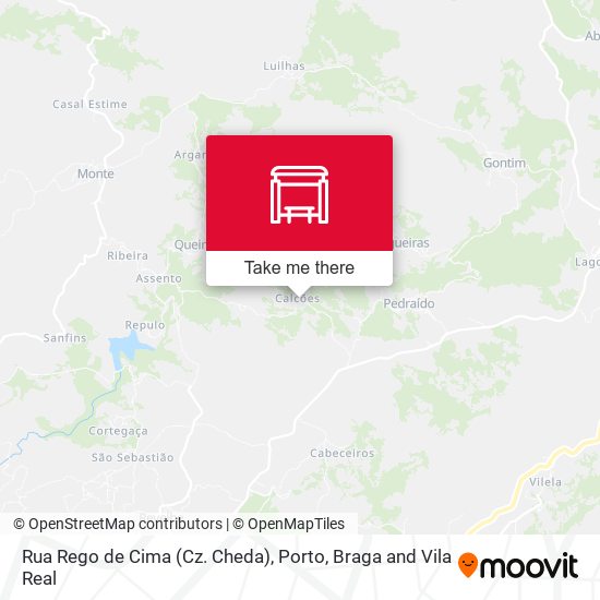 Rua Rego de Cima (Cz. Cheda) map