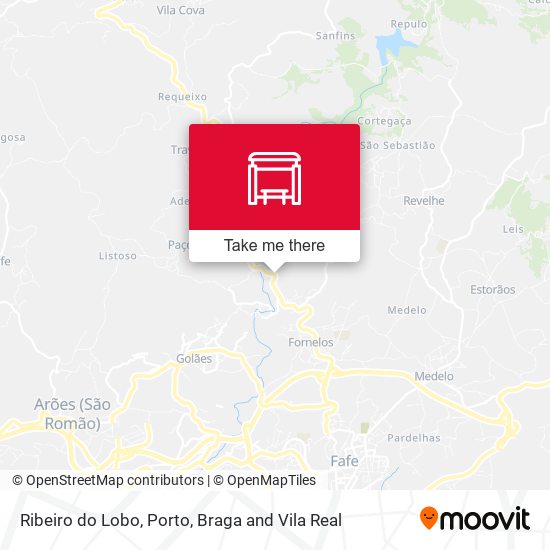 Ribeiro do Lobo map