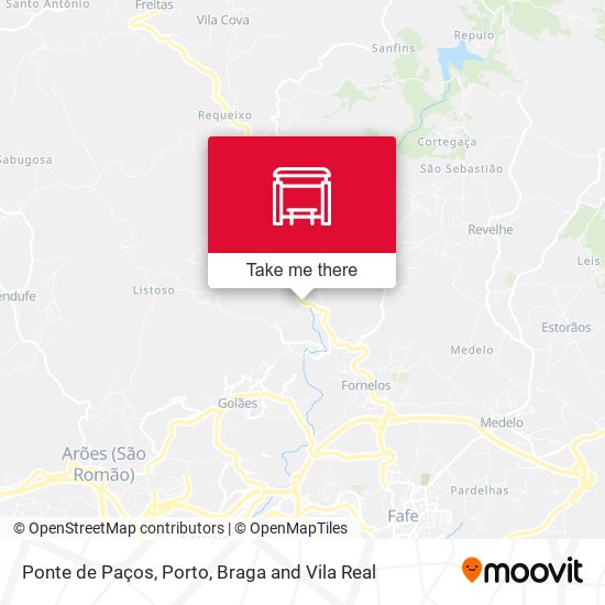 Ponte de Paços mapa