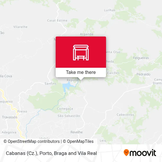 Cabanas (Cz.) map