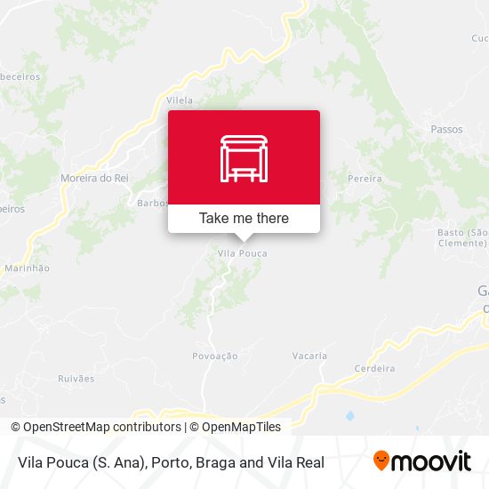 Vila Pouca (S. Ana) mapa