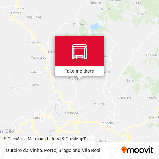 Outeiro da Vinha mapa