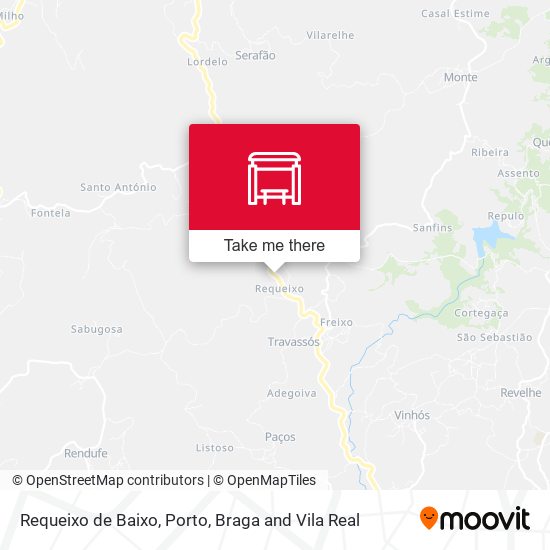 Requeixo de Baixo mapa