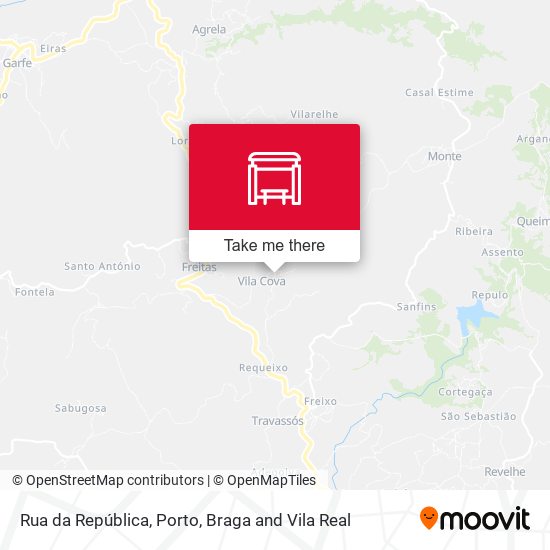 Rua da República mapa