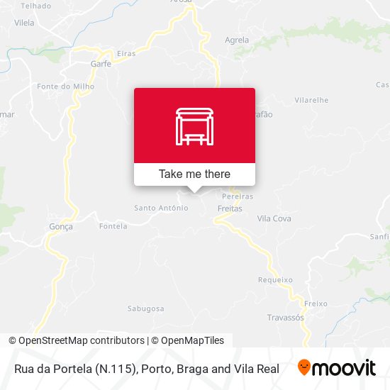 Rua da Portela (N.115) mapa