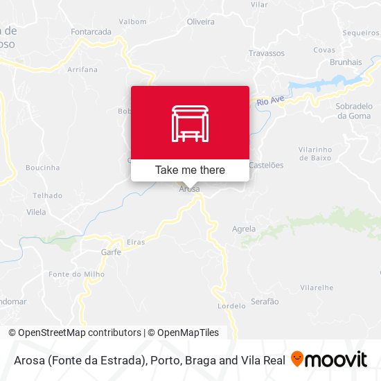 Arosa (Fonte da Estrada) mapa