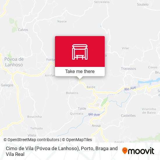 Cimo de Vila (Póvoa de Lanhoso) map