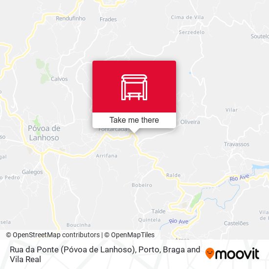 Rua da Ponte (Póvoa de Lanhoso) mapa