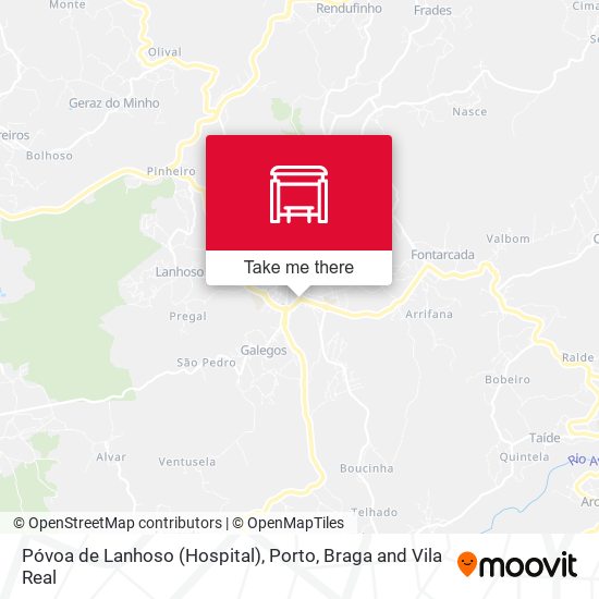 Póvoa de Lanhoso (Hospital) map