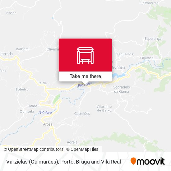 Varzielas (Guimarães) mapa