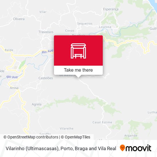Vilarinho (Ultimascasas) mapa