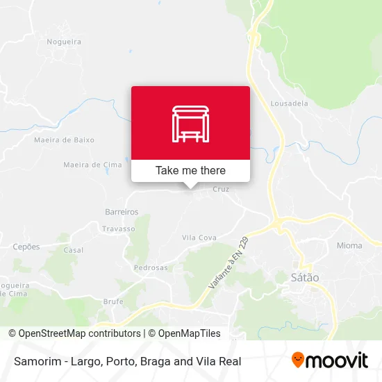 Samorim - Largo map