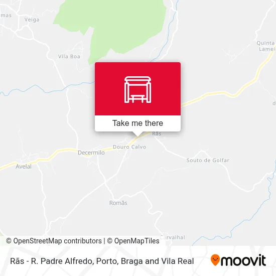Rãs - R. Padre Alfredo map