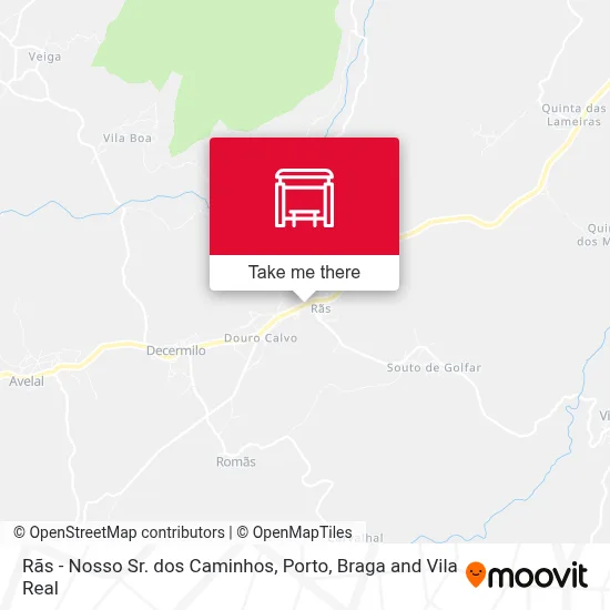 Rãs - Nosso Sr. dos Caminhos map