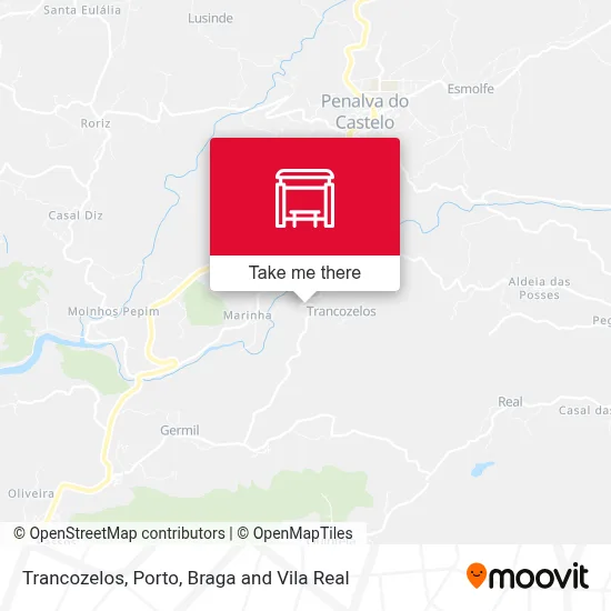 Trancozelos map