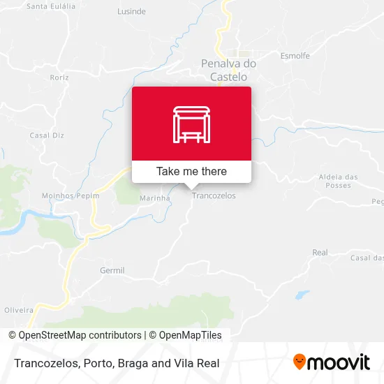 Trancozelos map