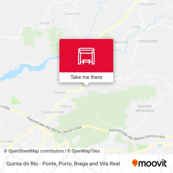 Quinta do Rio - Ponte map
