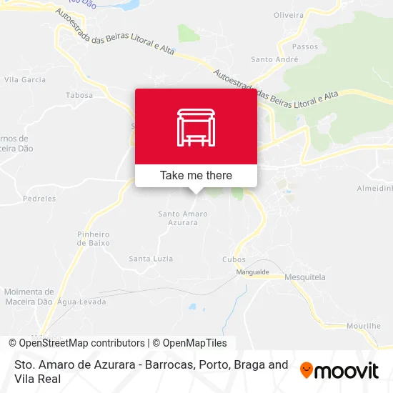 Sto. Amaro de Azurara - Barrocas map