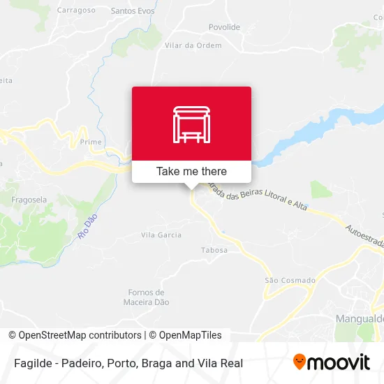 Fagilde - Padeiro map