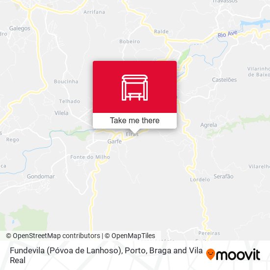 Fundevila (Póvoa de Lanhoso) mapa