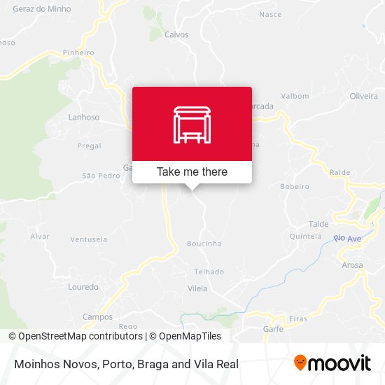 Moinhos Novos mapa