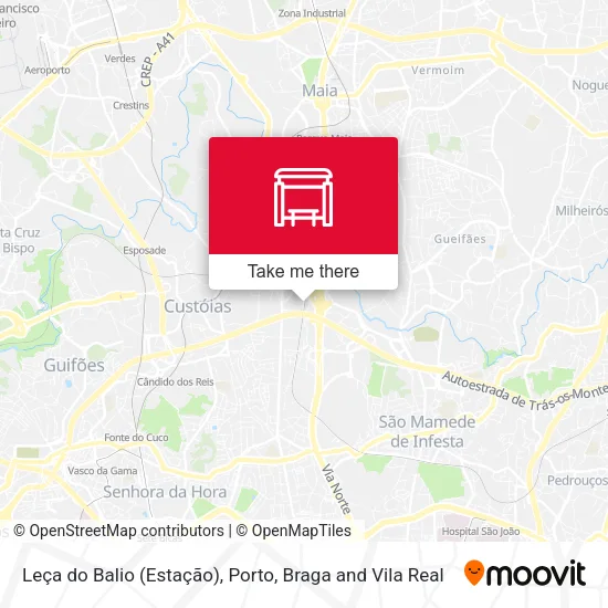 Leça do Balio (Estação) map