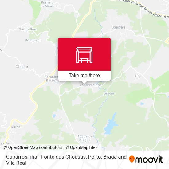 Caparrosinha - Fonte das Chousas map