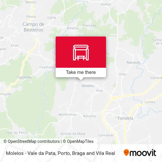 Molelos - Vale da Pata map