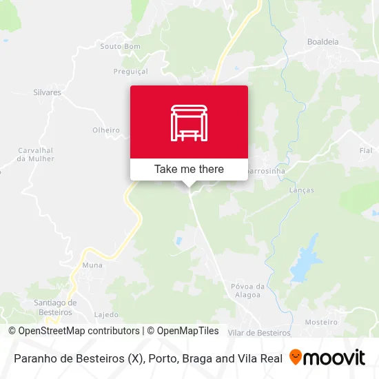 Paranho de Besteiros (X) map