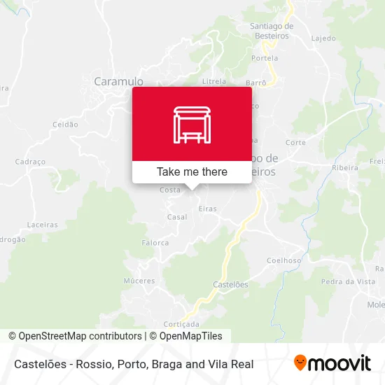 Castelões - Rossio map