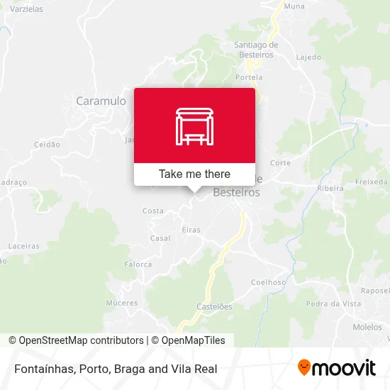 Fontaínhas map