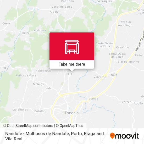 Nandufe - Multiusos de Nandufe map