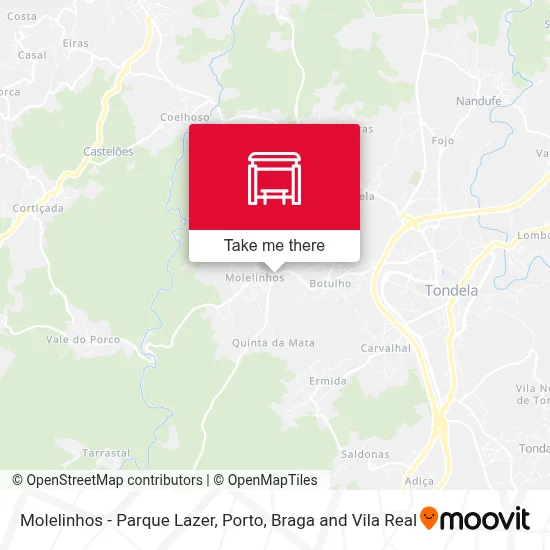 Molelinhos - Parque Lazer map