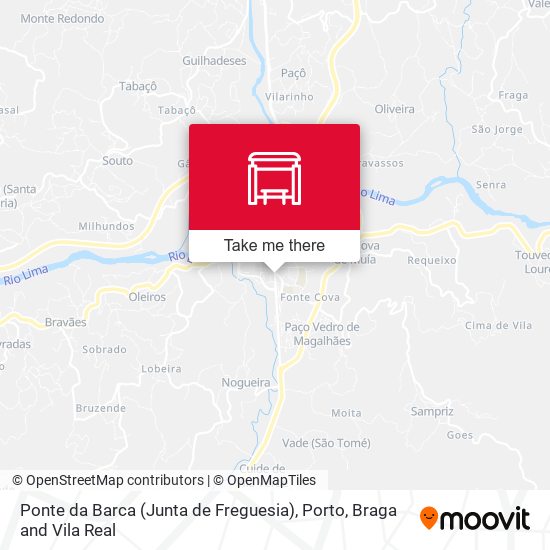 Ponte da Barca (Junta de Freguesia) map