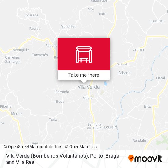 Vila Verde (Bombeiros Voluntários) map