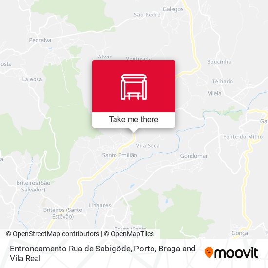 Entroncamento Rua de Sabigôde map