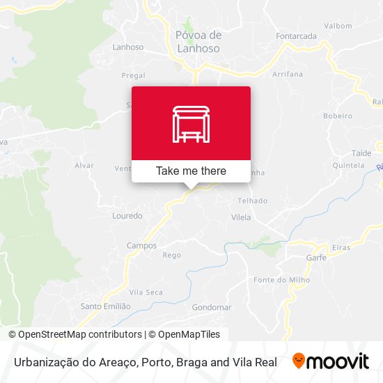 Urbanização do Areaço mapa