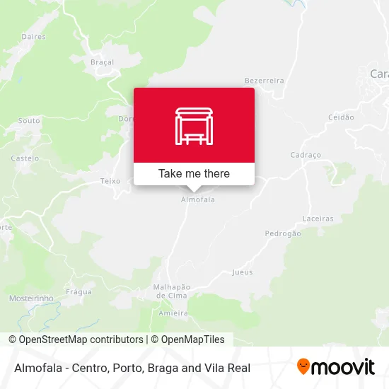 Almofala - Centro map