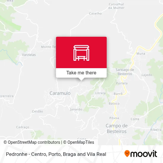 Pedronhe - Centro map