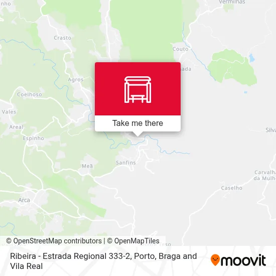 Ribeira - Estrada Regional 333-2 map