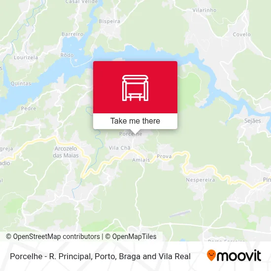 Porcelhe - R. Principal map