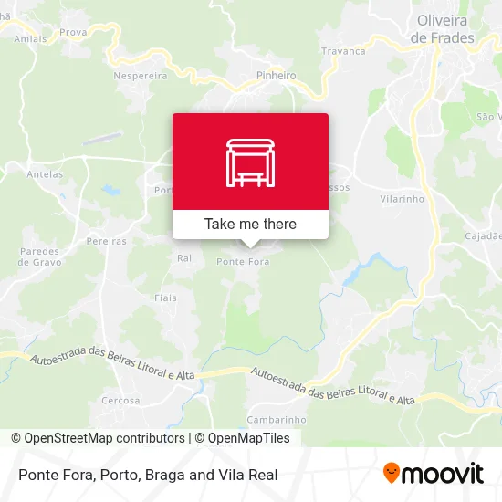 Ponte Fora map