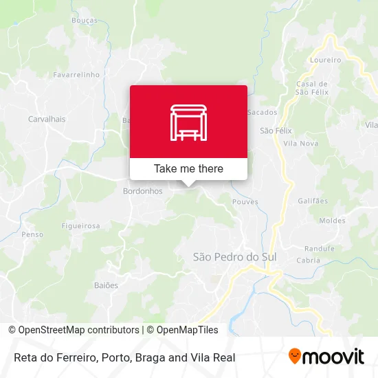 Reta do Ferreiro map