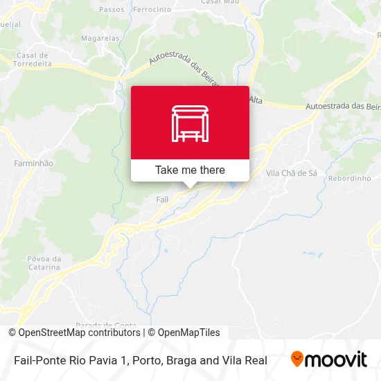 Fail-Ponte Rio Pavia 1 map