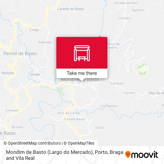 Mondim de Basto (Largo do Mercado) mapa