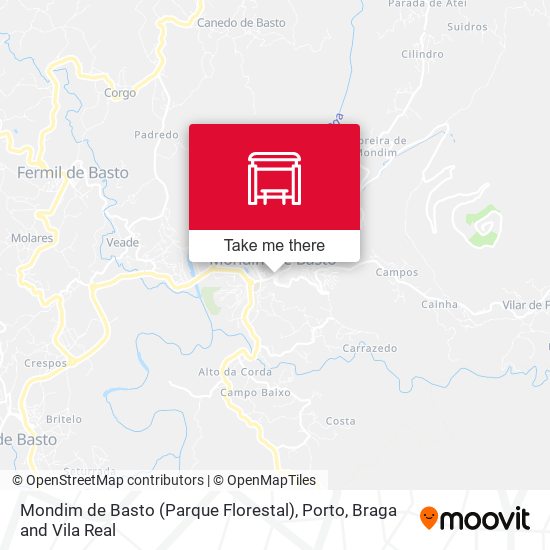Mondim de Basto (Parque Florestal) map