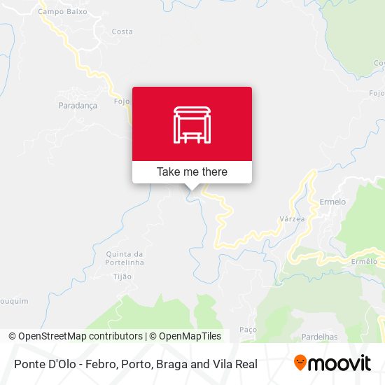 Ponte D'Olo - Febro mapa